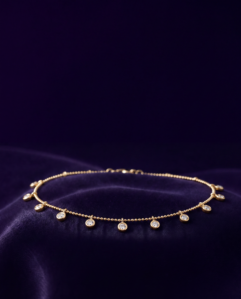 Layered necklaces in 14K gold — DEEVE