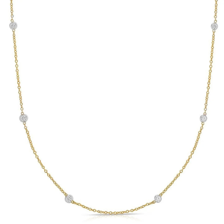 Diamonds Station Necklace | 18' Choker DEEVE