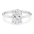 3ct Oval Lab Grown Diamond Ring | 14K Gold