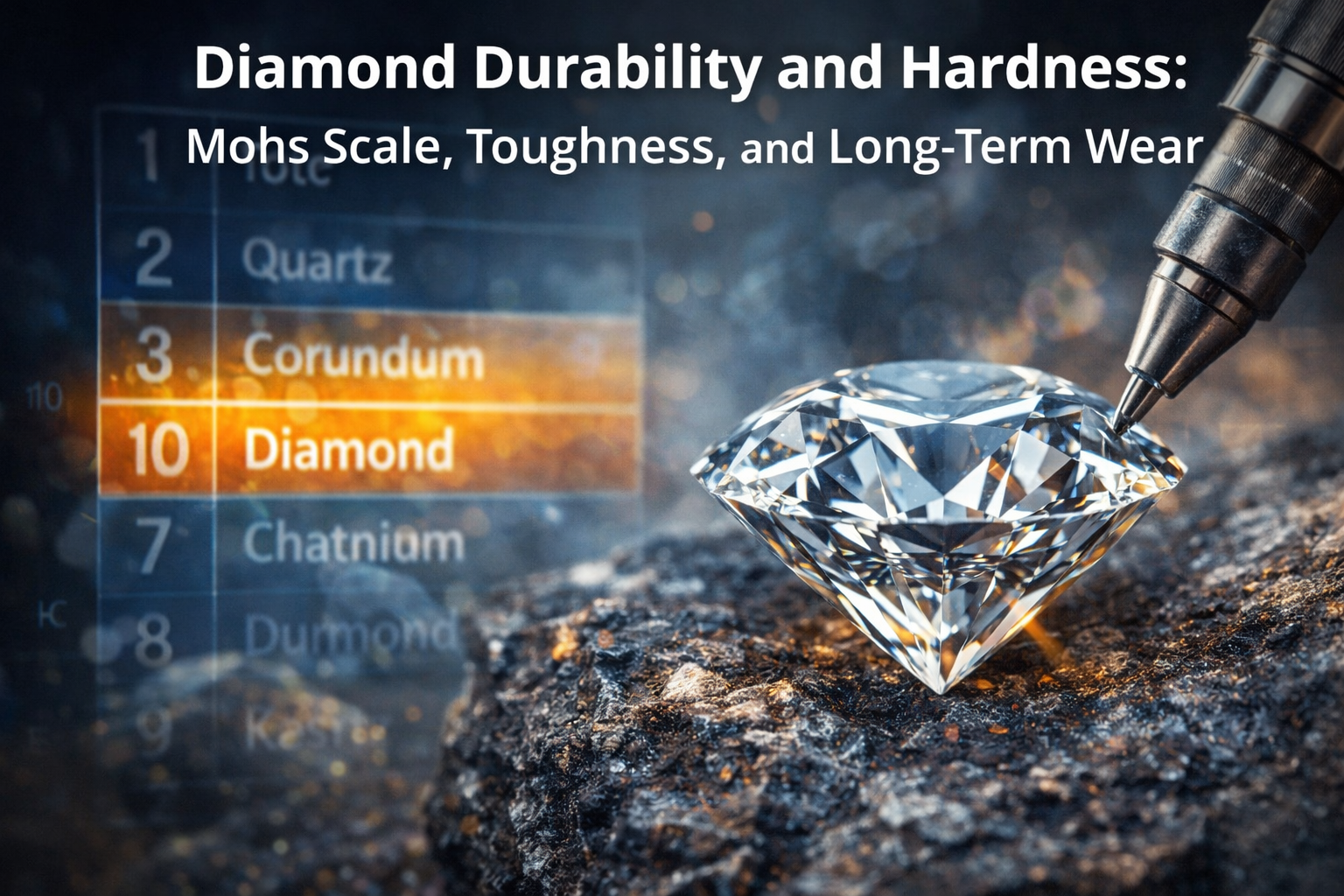 Diamond Durability and Hardness: Mohs Scale, Toughness, and Long-Term Wear