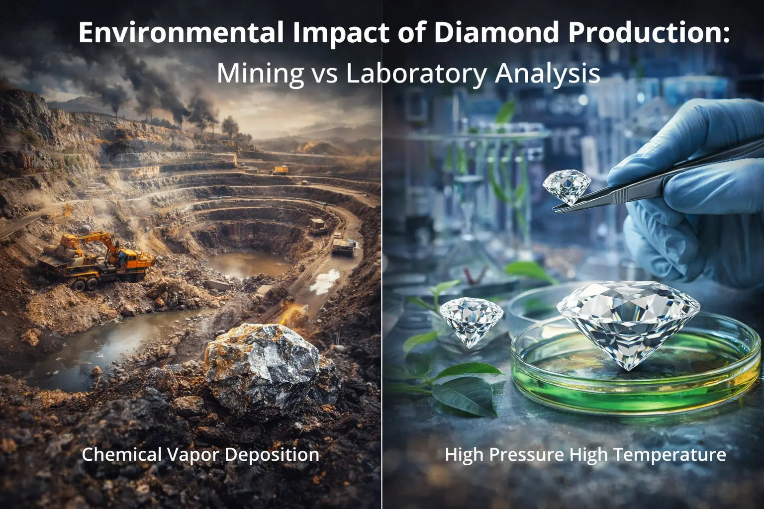 Environmental Impact of Diamond Production: Mining vs Laboratory Analysis DEEVE