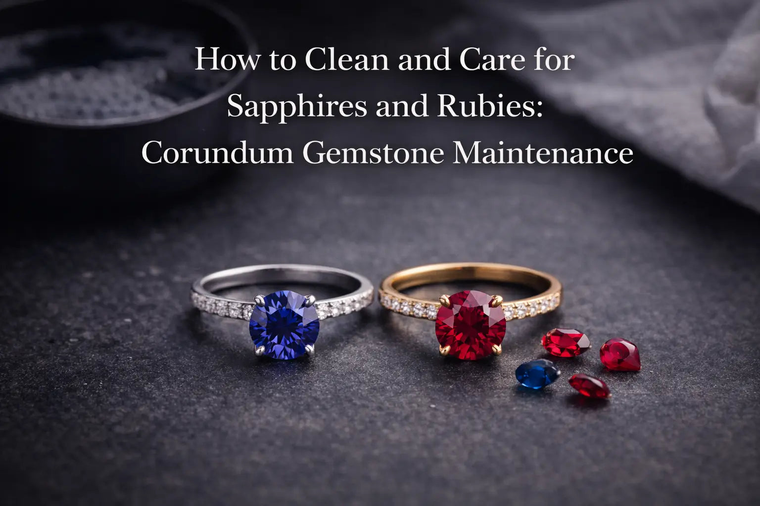 How to Clean and Care for Sapphires and Rubies: Corundum Gemstone Maintenance DEEVE