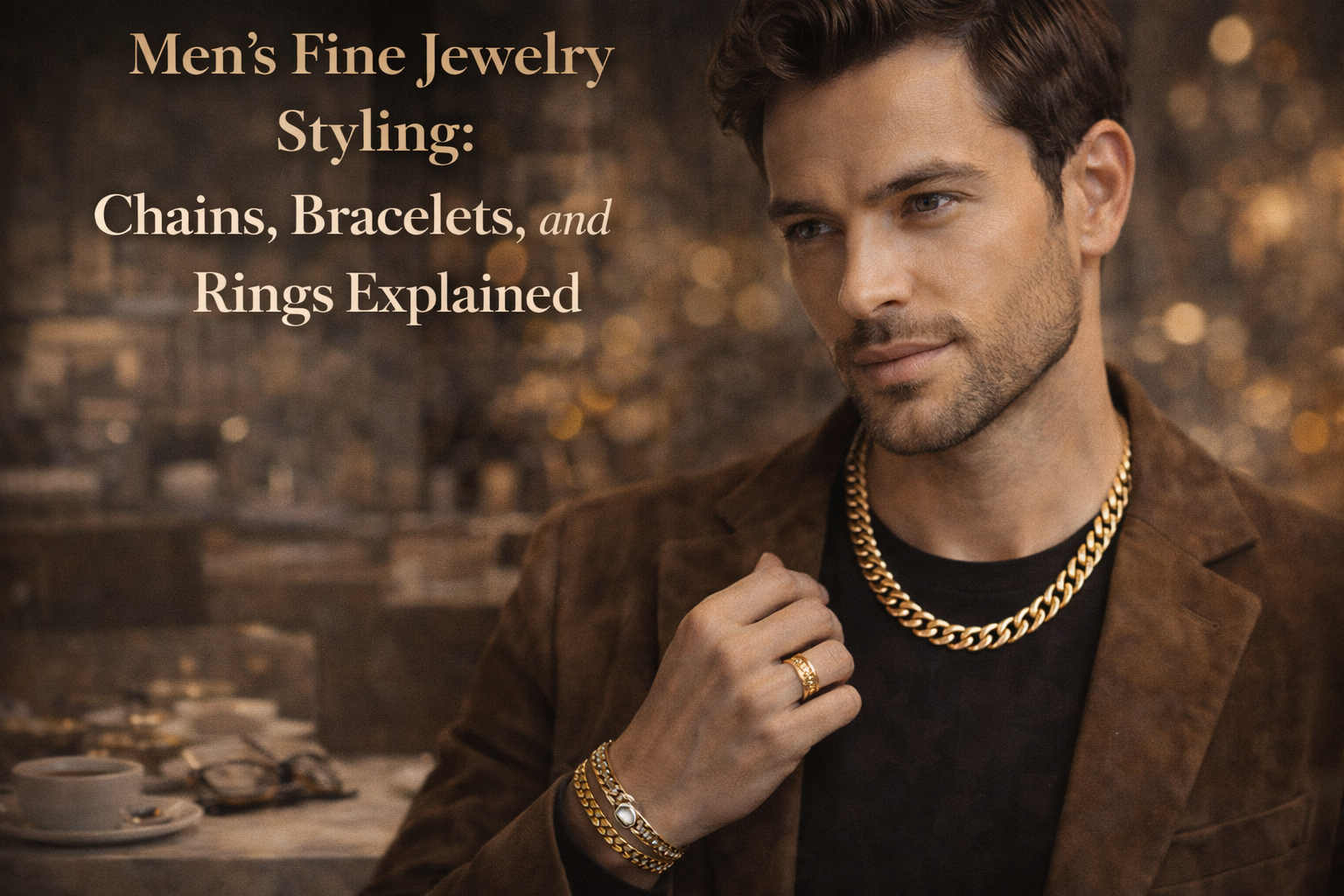Men's Fine Jewelry Styling: Chains, Bracelets, and Rings Explained