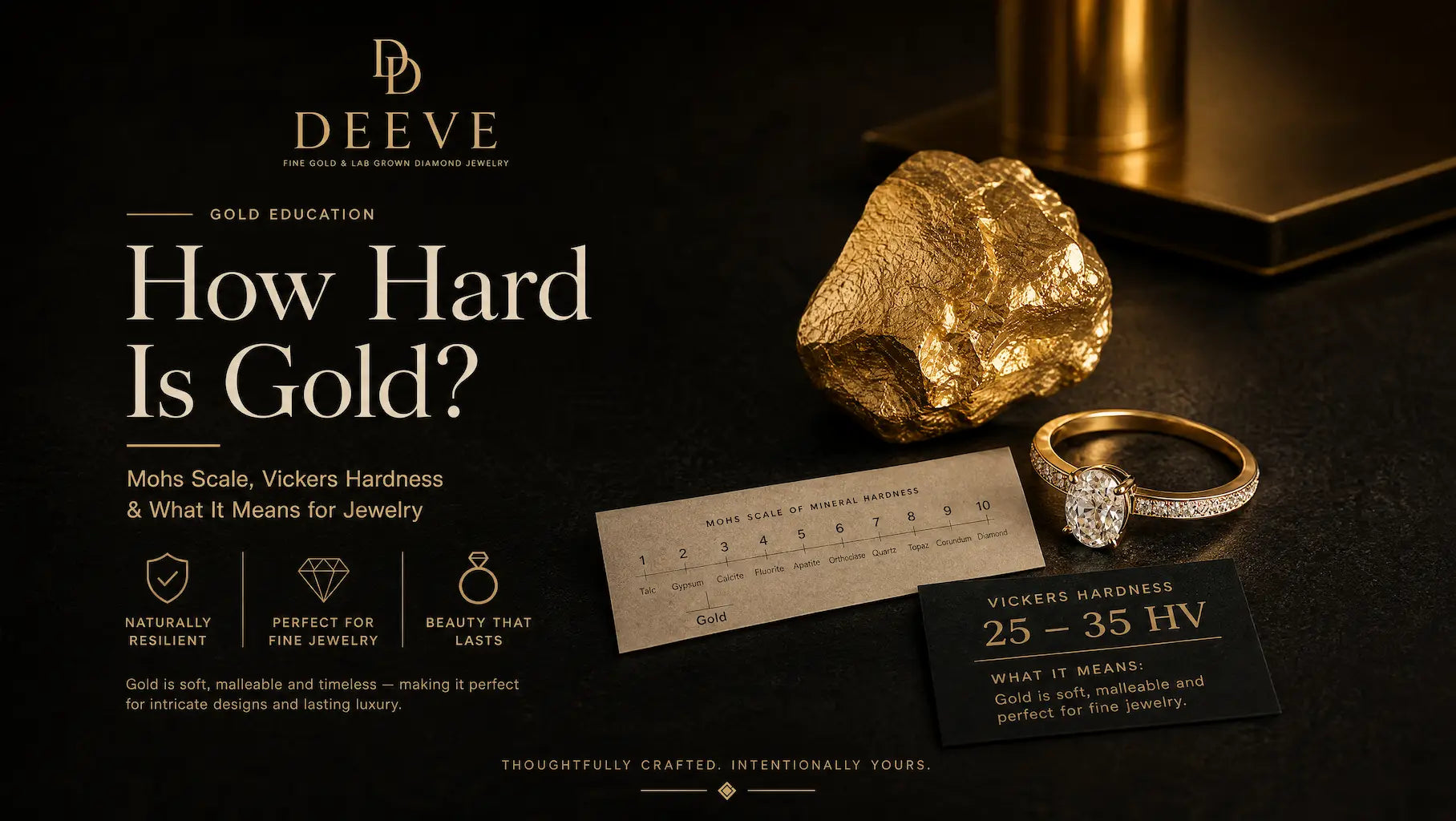 How Hard Is Gold? Mohs Scale, Vickers Hardness & What It Means for Jewelry