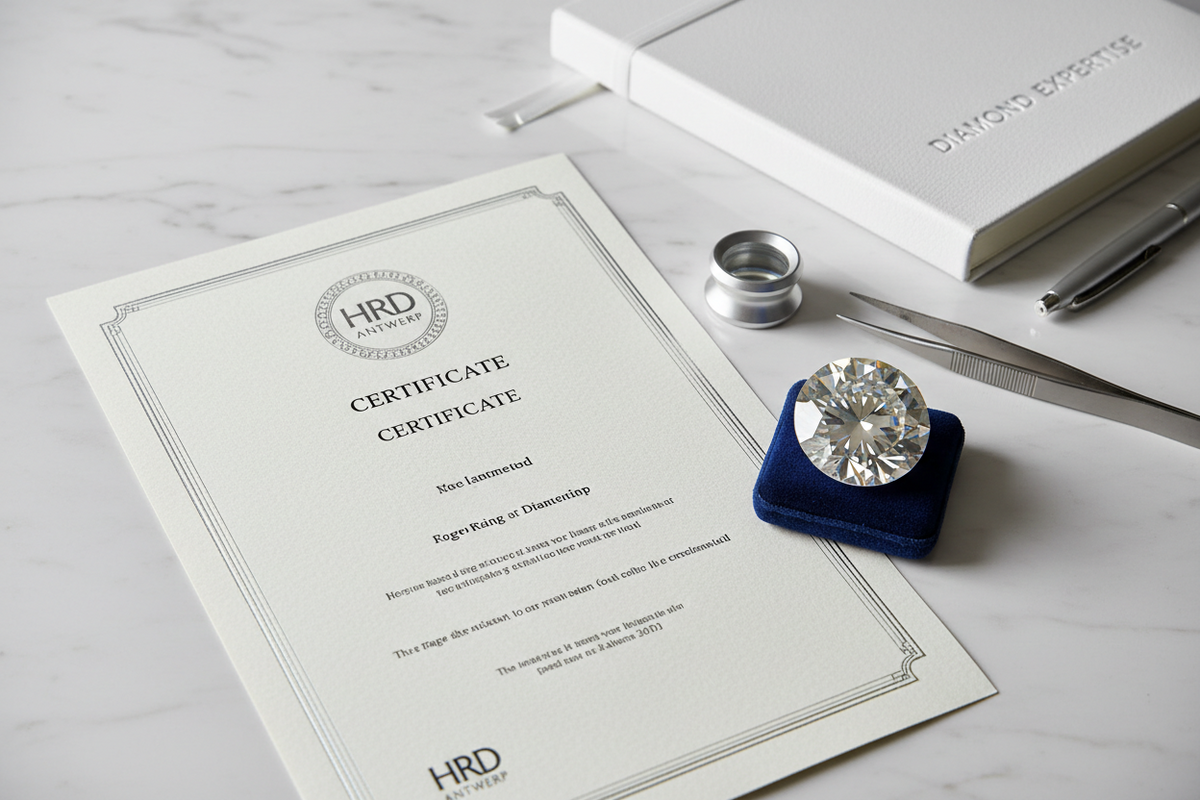 HRD Antwerp diamond certificate — European grading standards for lab-grown diamonds explained