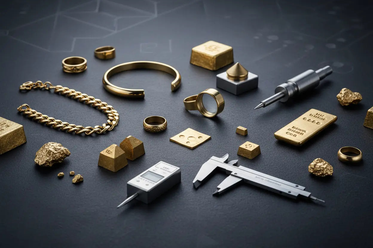 Gold hardness science — Mohs scale limitations and Vickers HV values for 14K, 18K and 24K gold jewelry