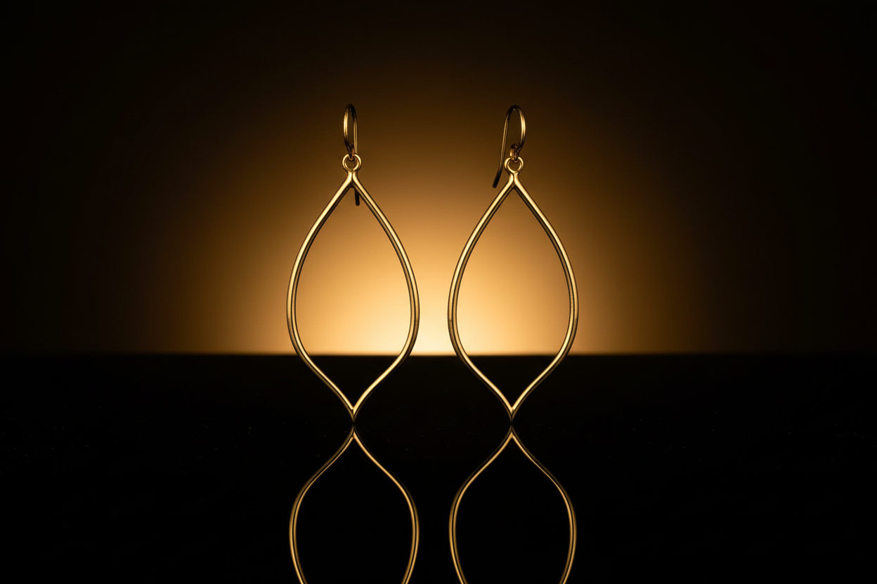 Gold Drop Earrings DEEVE