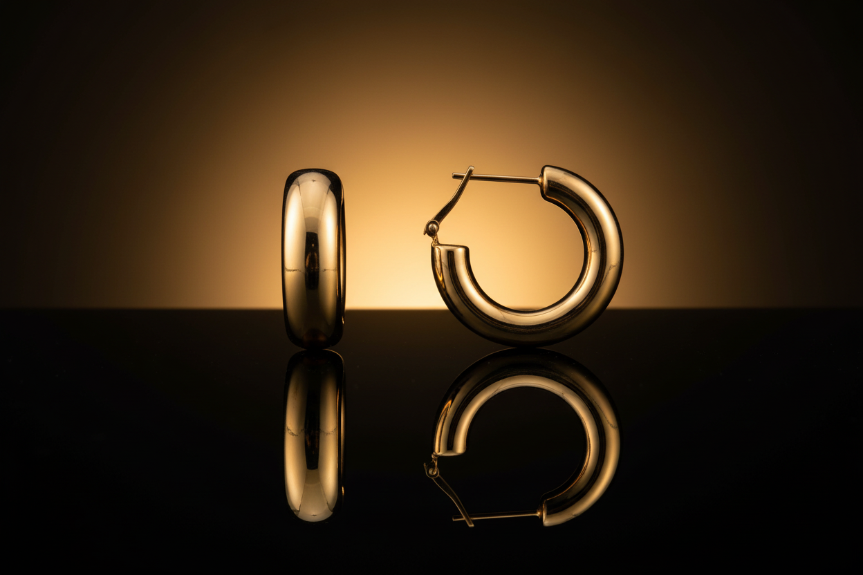 Gold Hoop Earrings DEEVE