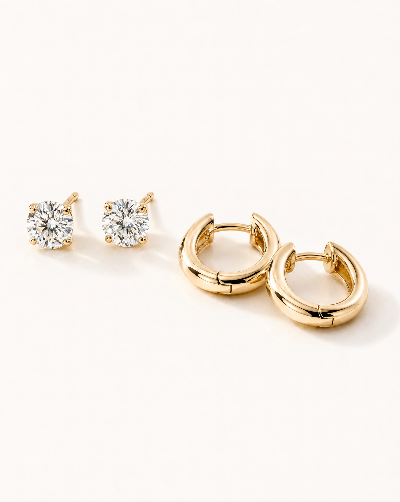 diamond and gold earrings collection
