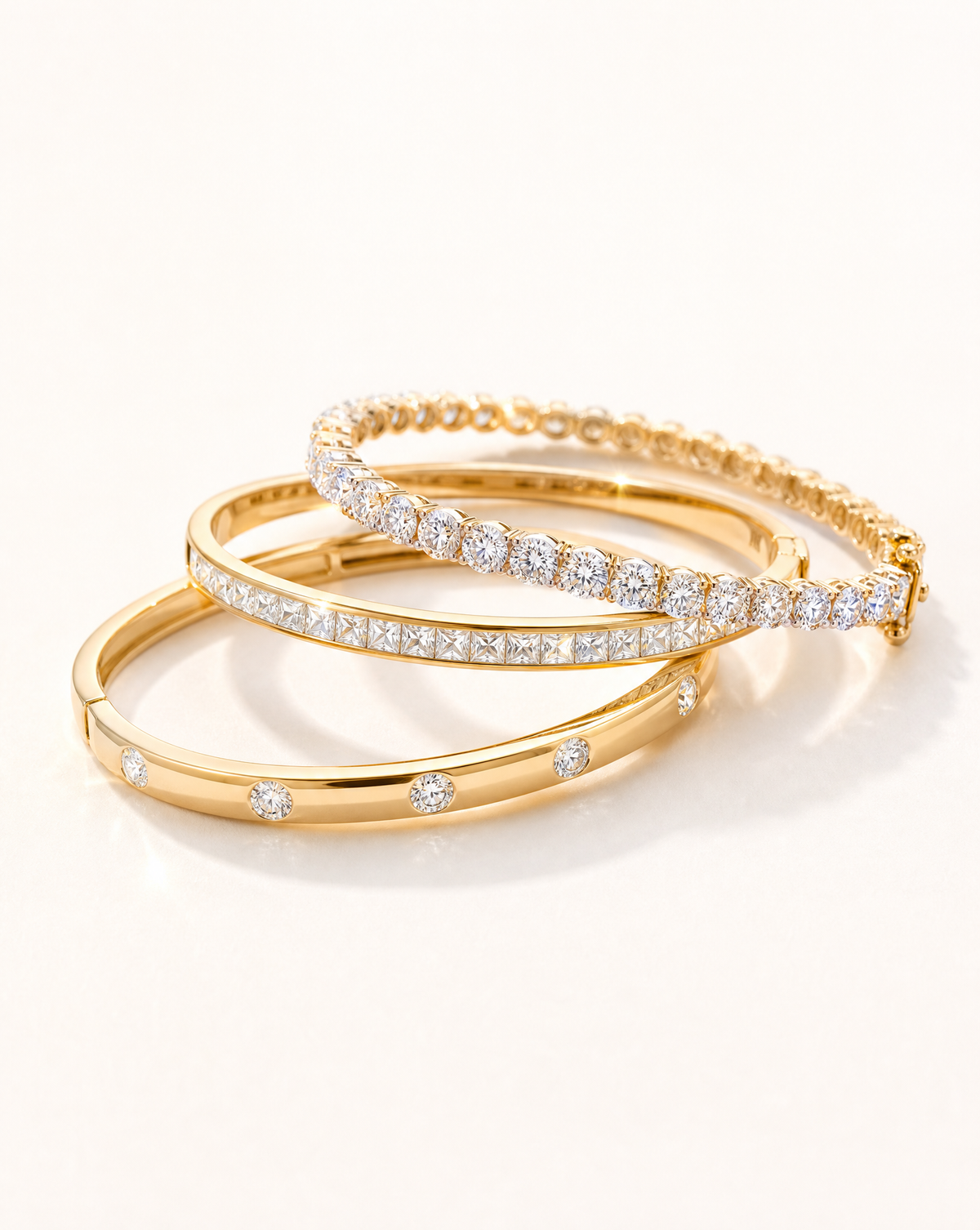 diamond and gold bracelets-DEEVE