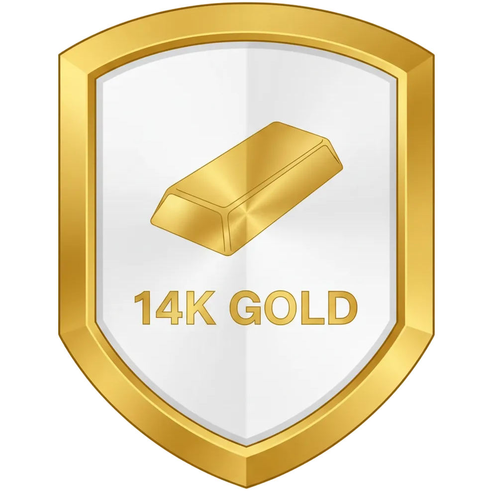 14K Gold Shield Badge