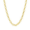 Oval Rolo Chain Necklace in 14K Yellow Gold