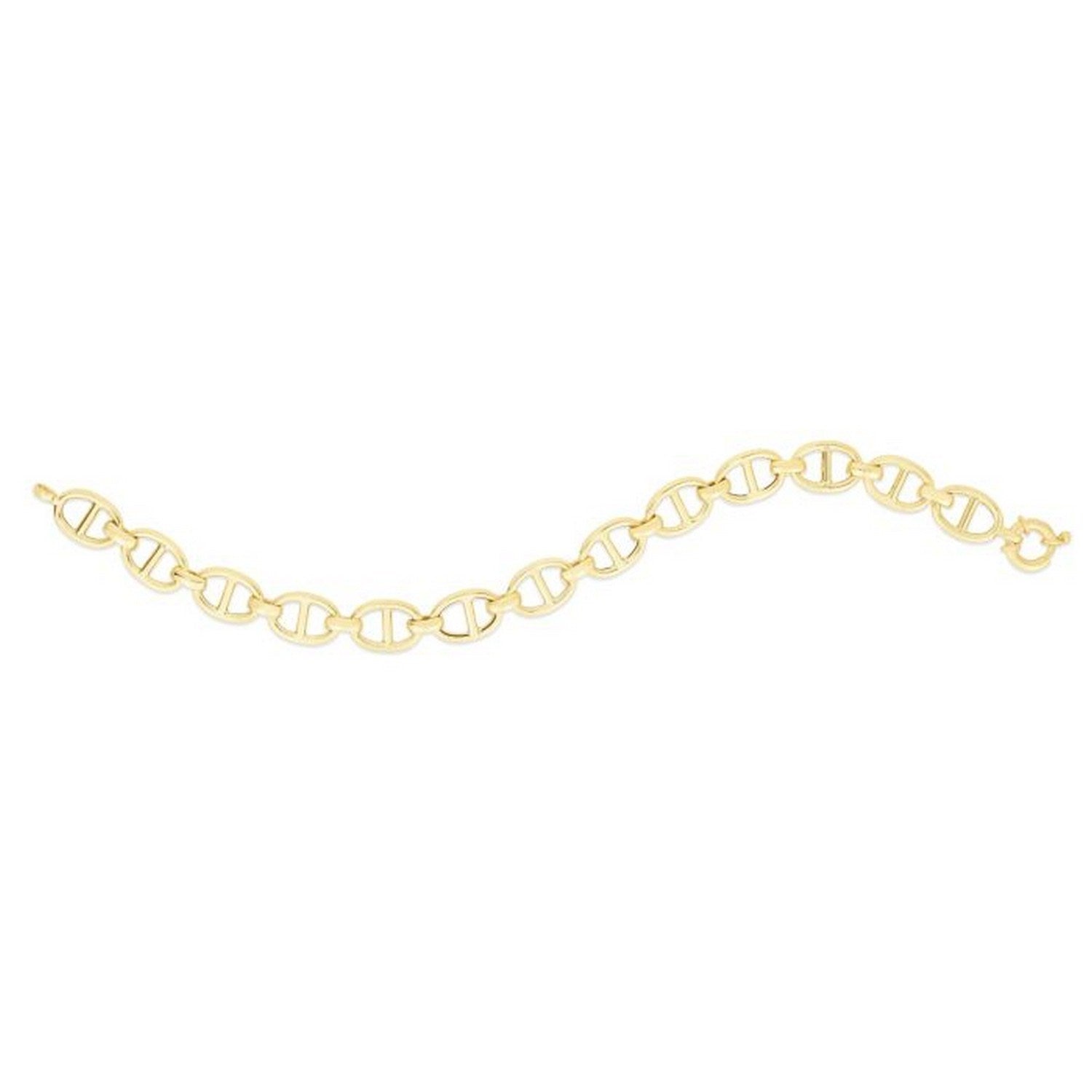 14K Gold Chain - High-Polish Mariner Link 8.8mm