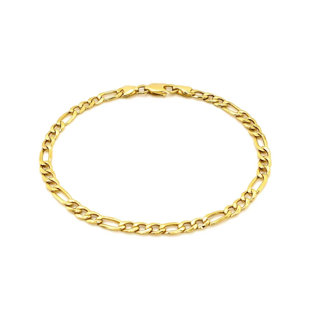 14K Yellow Gold Lite Figaro Bracelet