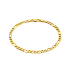 14K Yellow Gold Lite Figaro Bracelet