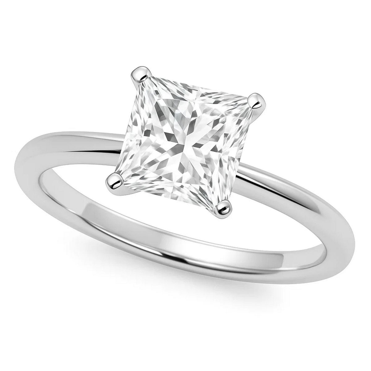 5ct Princess Lab Grown Diamond Ring | 14K Gold | Canada