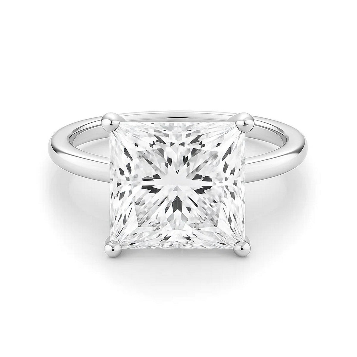 5ct Princess Lab Grown Diamond Ring | 14K Gold | Canada