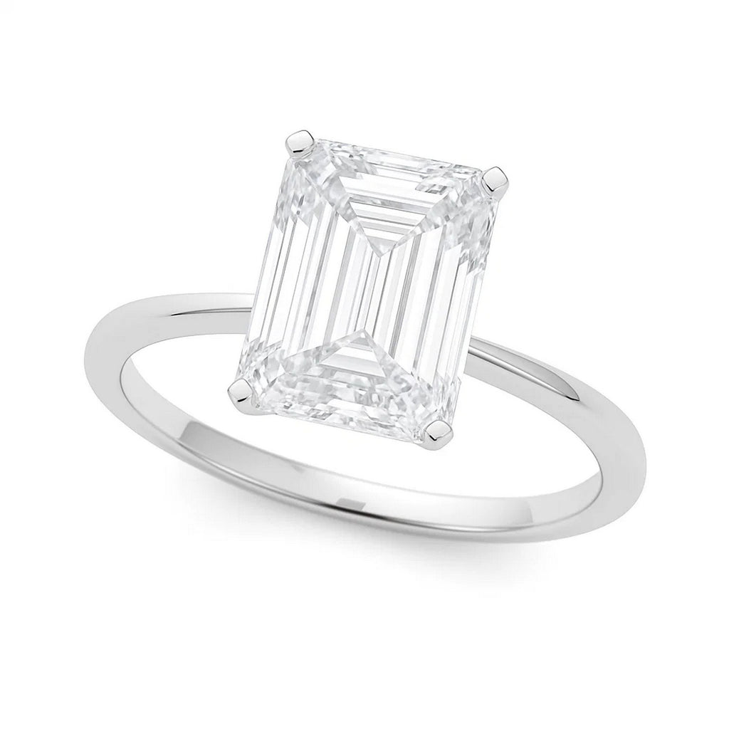 5ct Radiant Lab Grown Diamond Ring | 14K Gold