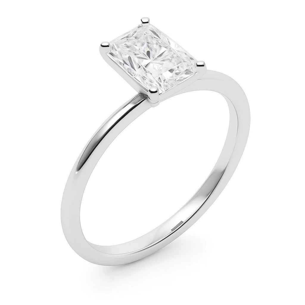 5ct Radiant Lab Grown Diamond Ring | 14K Gold