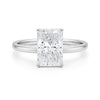 5.ct Radiant Cut Lab Grown Diamond Solitaire Ring in 14K White Gold | IGI Certified