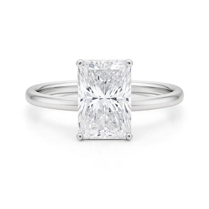 5ct Radiant Lab Grown Diamond Ring | 14K Gold
