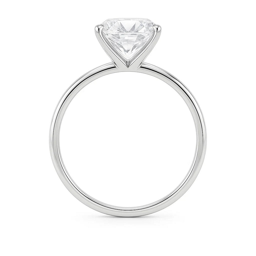 5ct Radiant Lab Grown Diamond Ring | 14K Gold