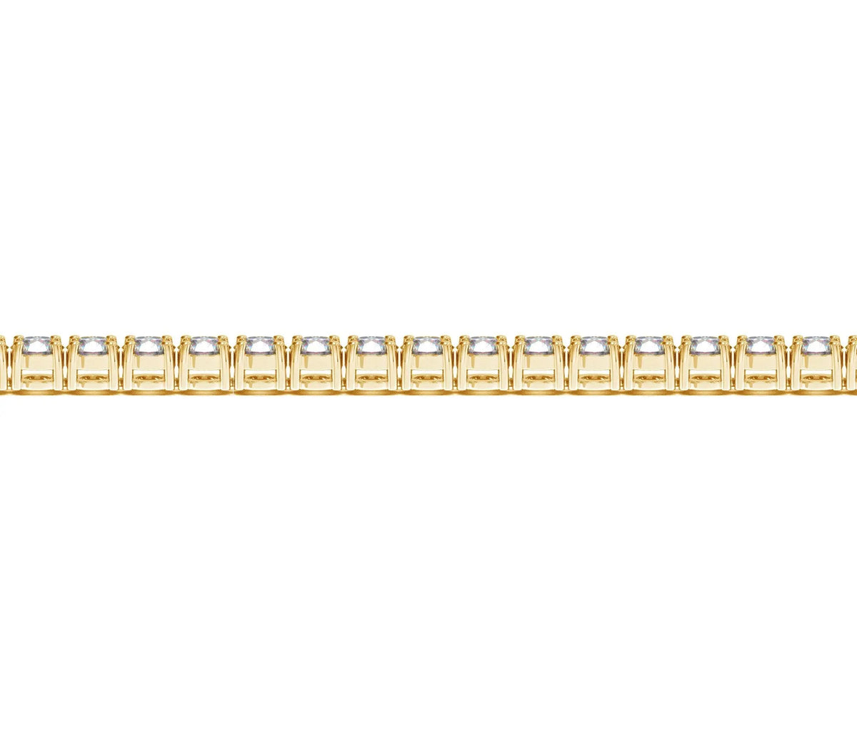 Lifestyle view of 10.00 ct lab-grown diamond tennis bracelet in 14K Solid Gold — DEEVE