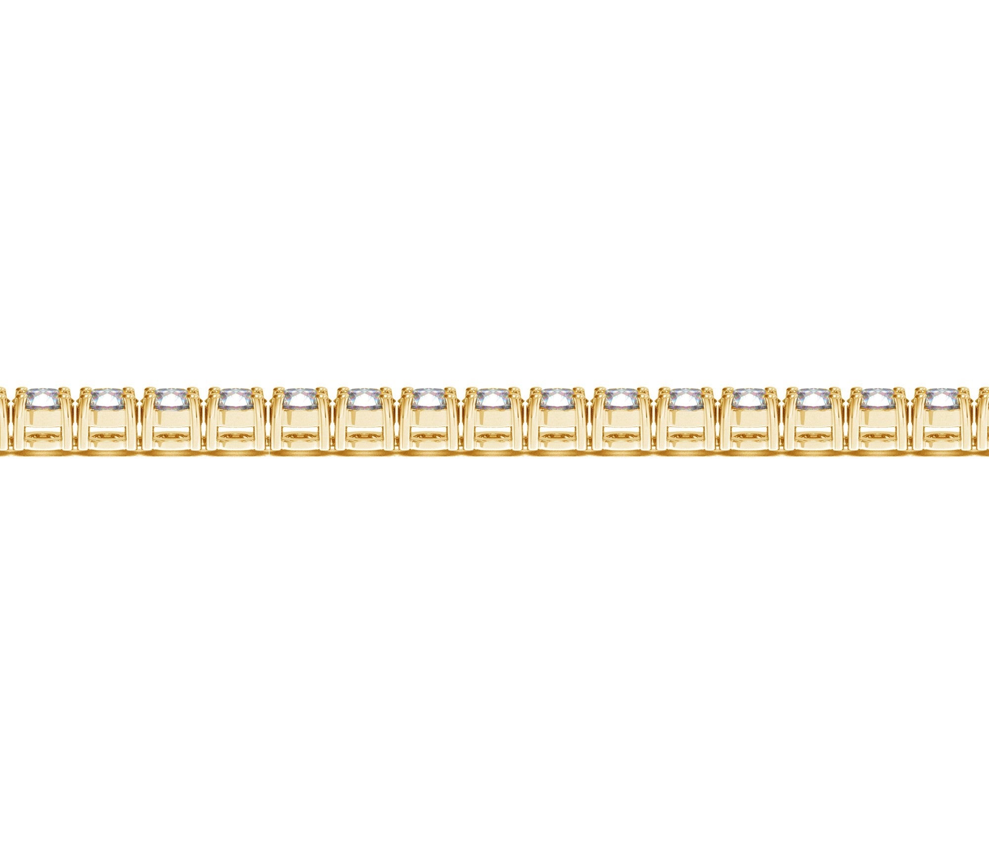 14K Gold Diamond Tennis Bracelet - 10ct Lab‑Grown Round