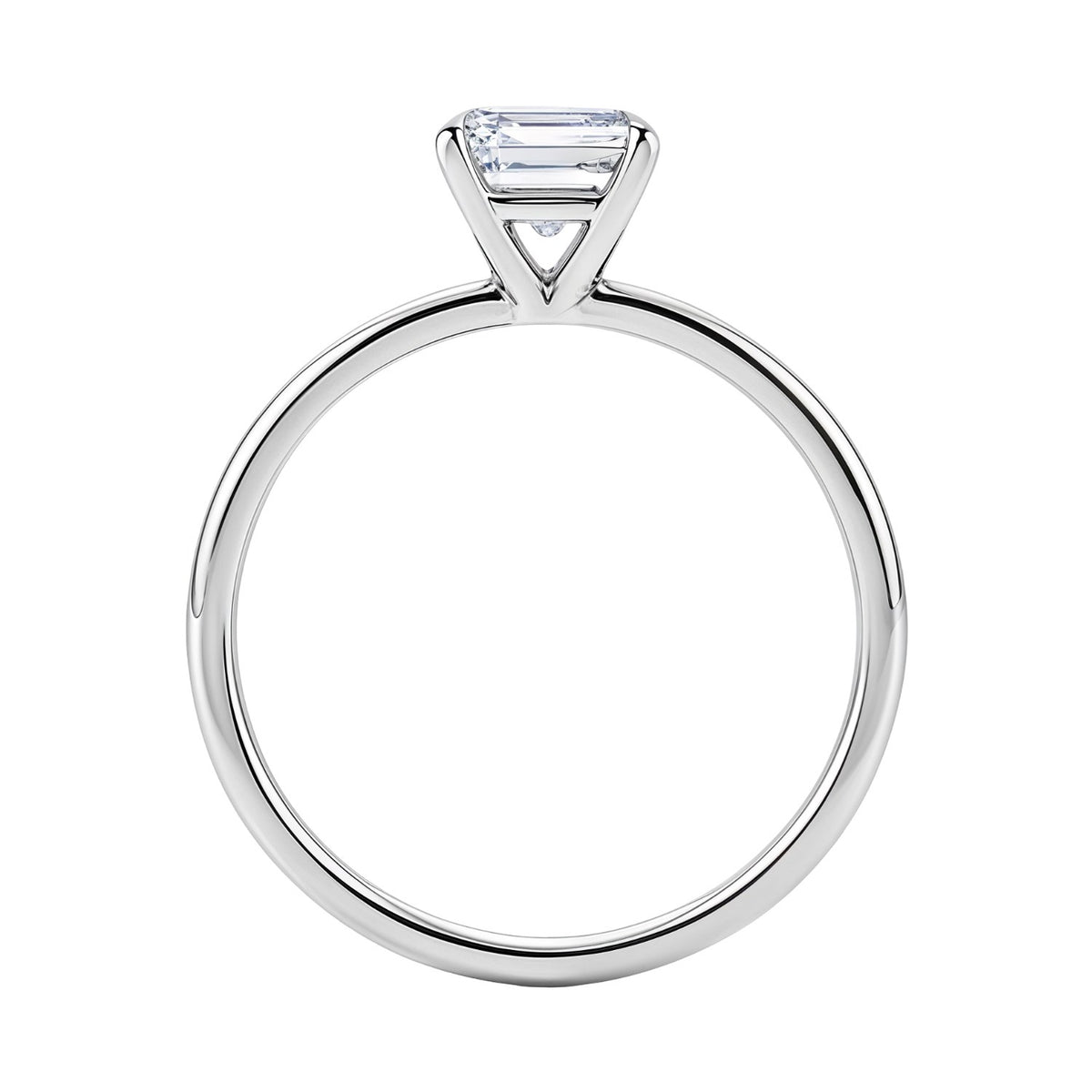 1.5ct Emerald Lab Grown Diamond Ring | 14K Gold | Canada