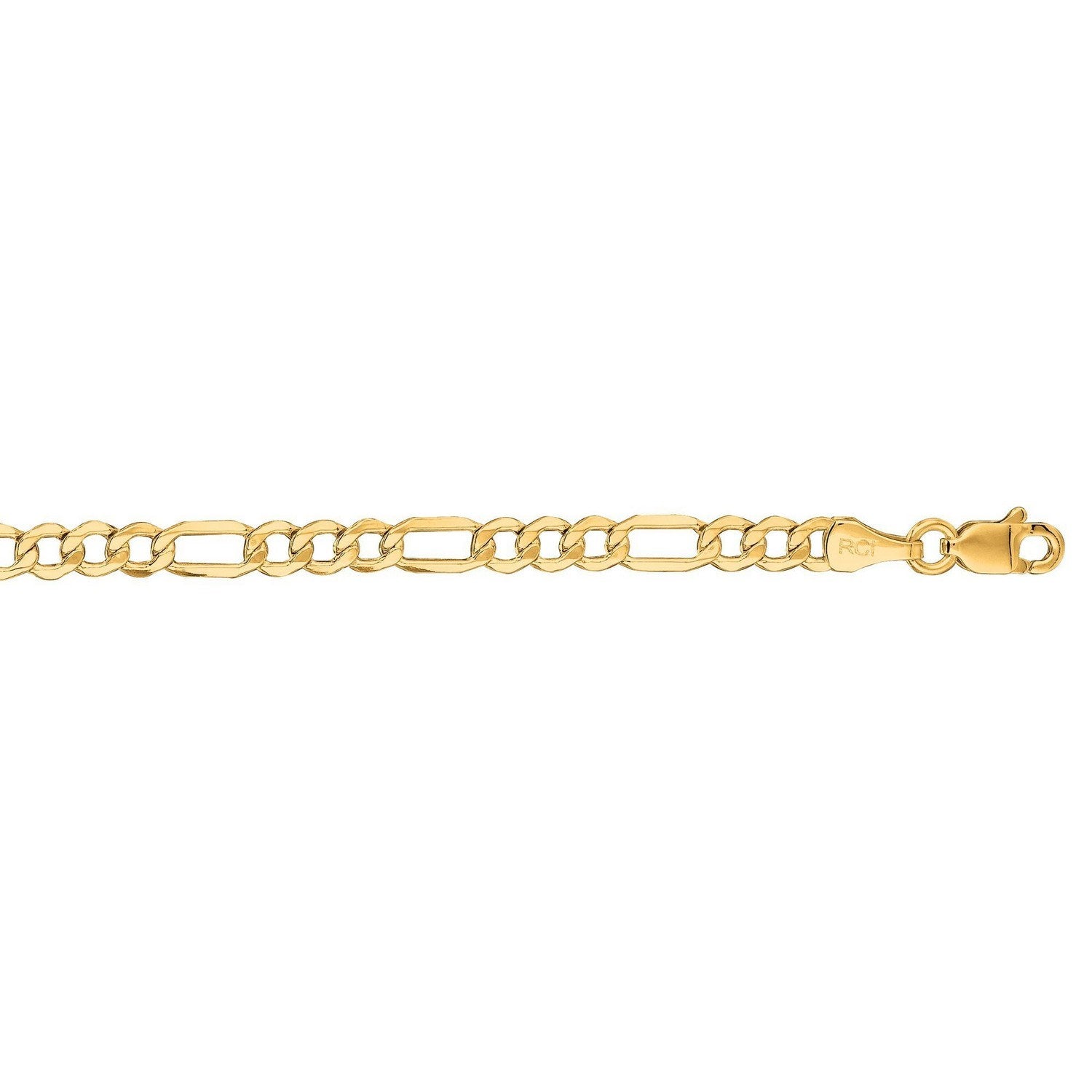 Lite Figaro Chain in 14K Yellow Gold