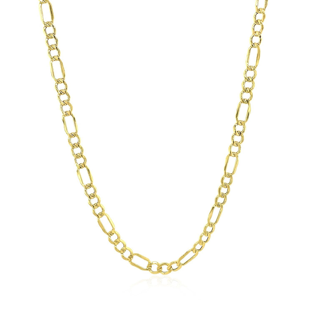 Lite Figaro Chain in 14K Yellow Gold