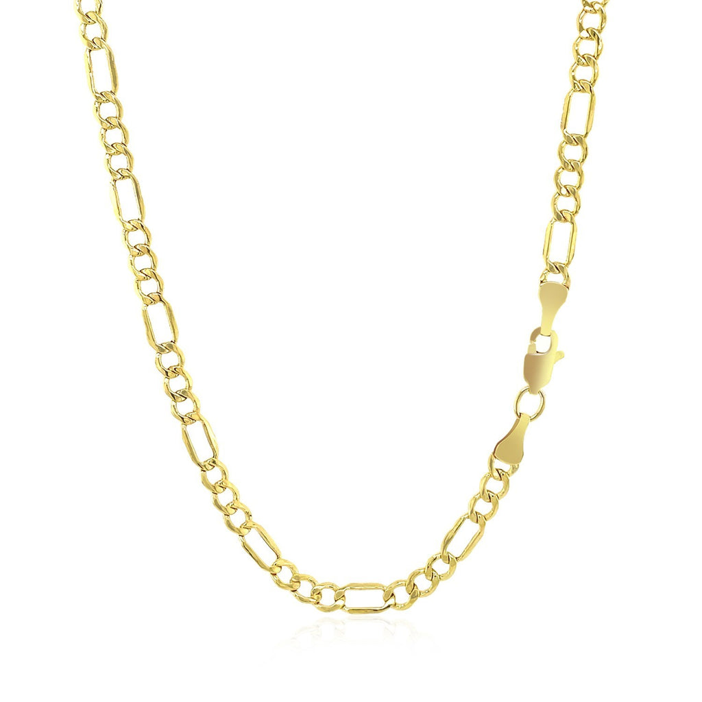 Lite Figaro Chain in 14K Yellow Gold