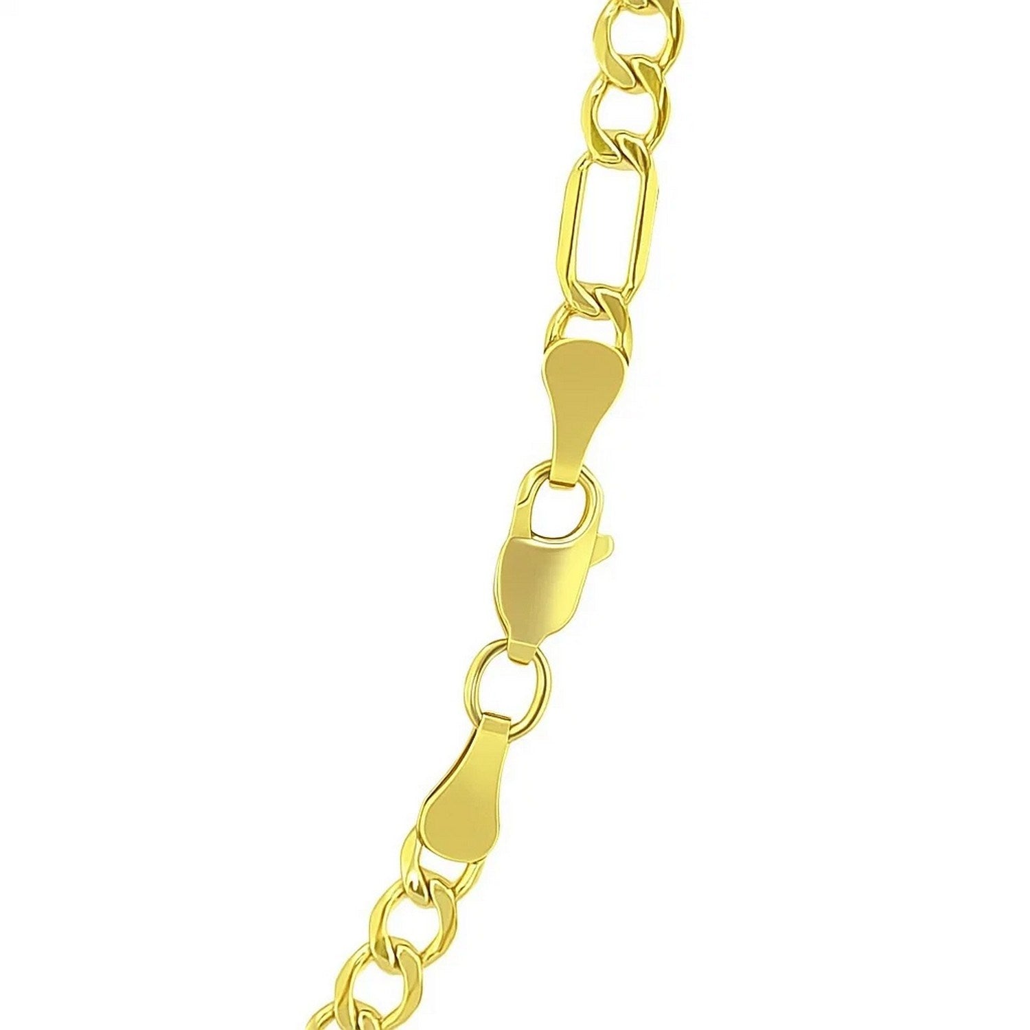 Lite Figaro Chain in 14K Yellow Gold