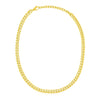 Cuban Chain Choker Necklace in 14K Yellow Gold  Chains DEEVE