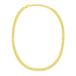 Cuban Chain Choker Necklace in 14K Yellow Gold