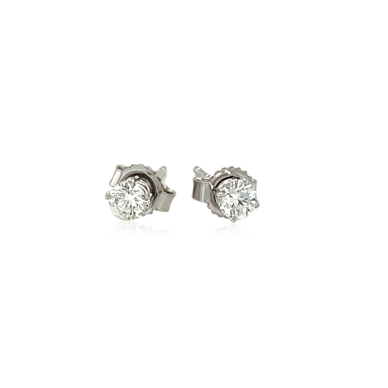 Diamond Stud Earrings | 14K Gold