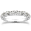 Micro-Pavé Diamond Wedding Band in 14K White Gold | 3.1 mm