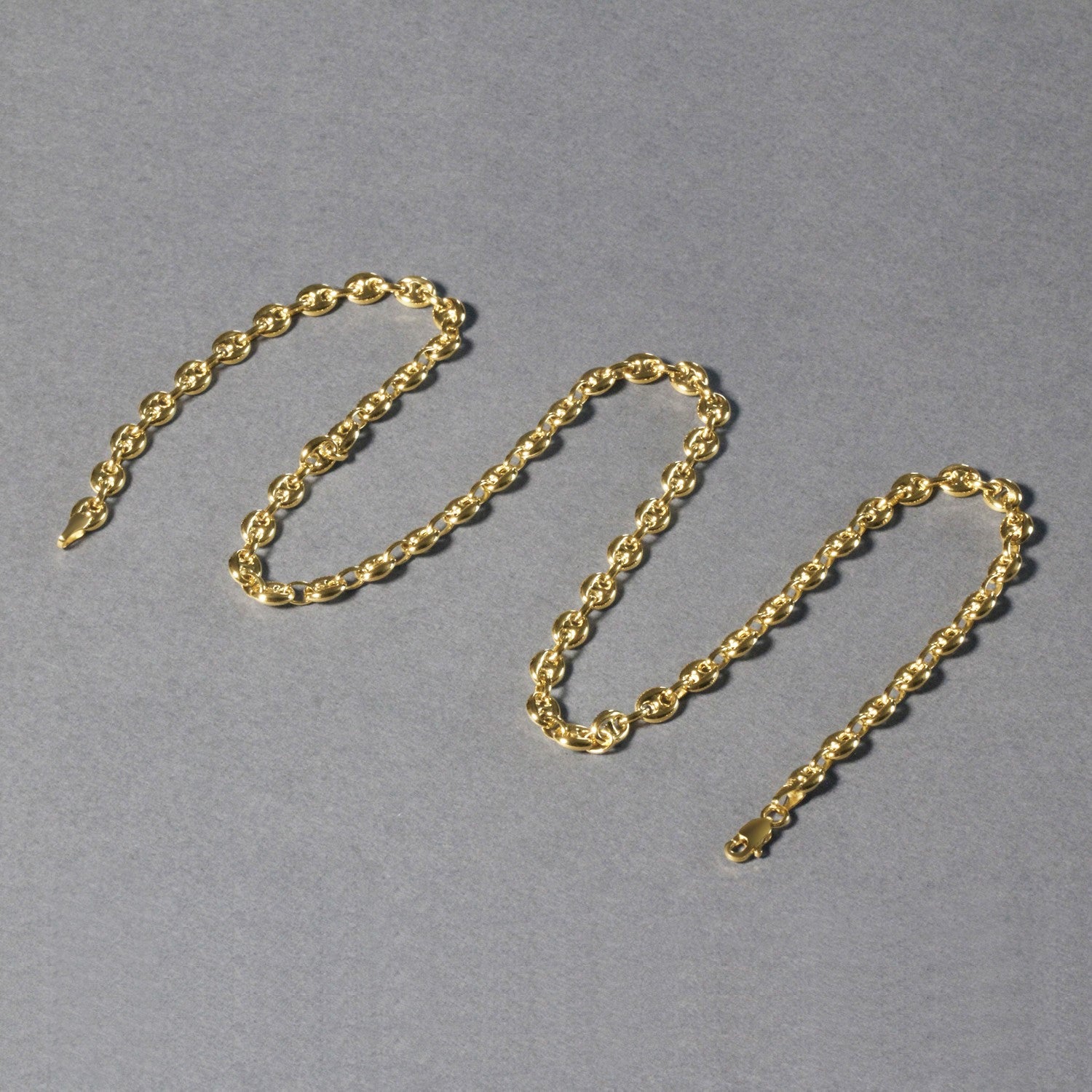 14K Gold Mariner Chain - Puffed 4.7 mm Links