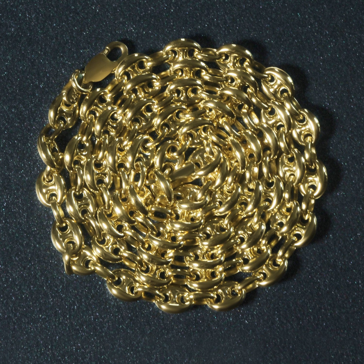 14K Gold Mariner Chain - Puffed 4.7 mm Links