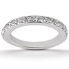 Half Eternity Pavé Diamond Wedding Band in 14K White Gold