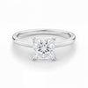 1.ct Princess Cut Lab Grown Diamond Solitaire Ring in 14K White Gold | IGI Certified