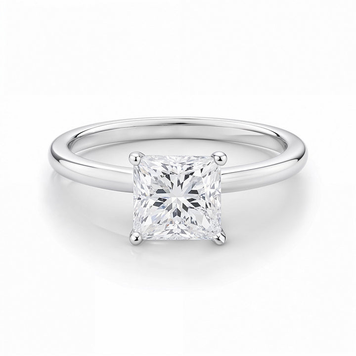 1ct Princess Lab Grown Diamond Ring | 14K Gold