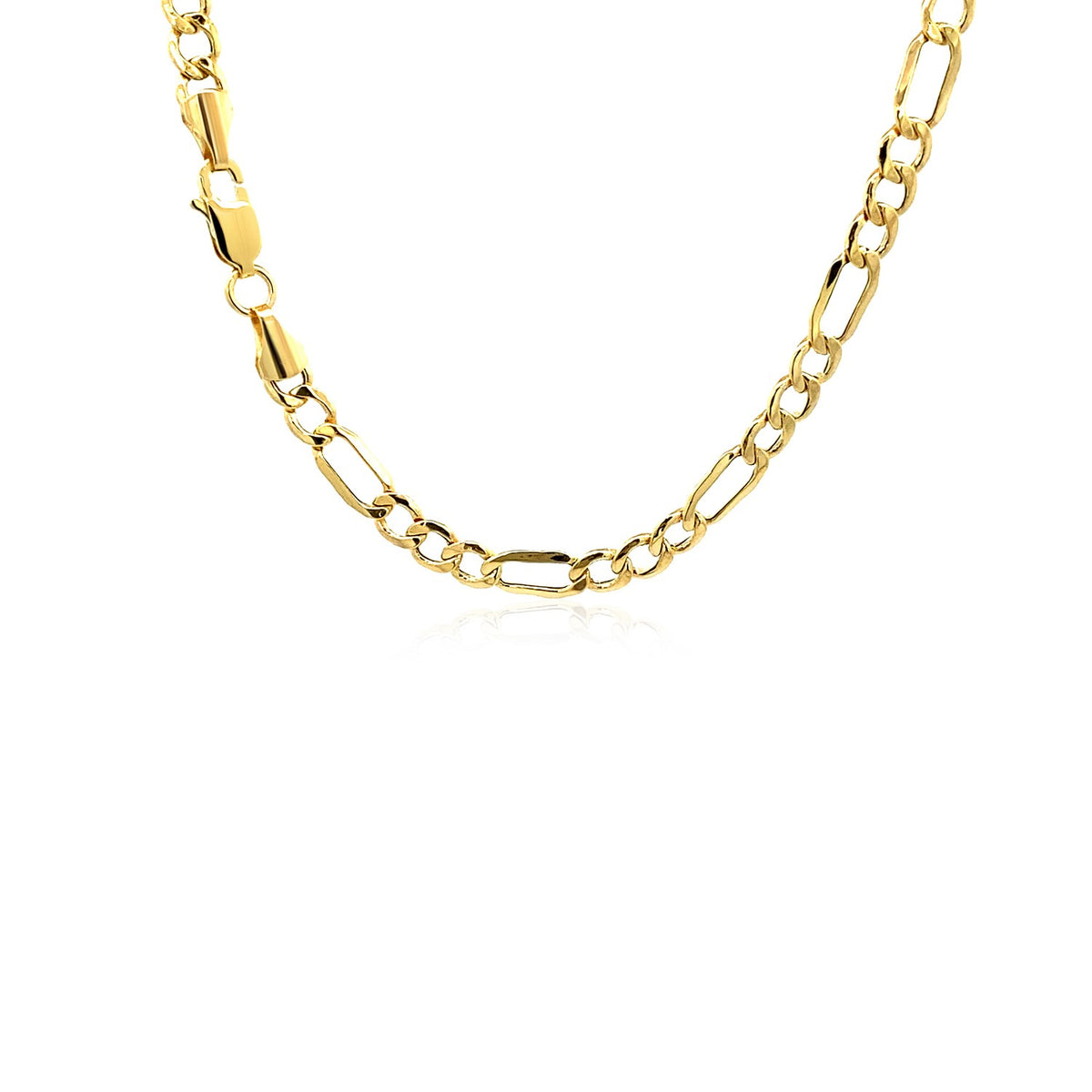 Figaro chain necklace in 14K yellow gold, 4.70mm