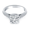 Round Cut Diamond Trellis Engagement Ring in 14K White Gold | 0.70.ct