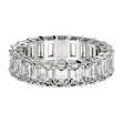 5.00 ct Emerald Cut Lab Grown Diamond Eternity Ring in 14K White Gold