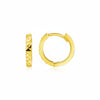 Textured Petite Round Hoop Earrings | 14K Gold  Hoop Earrings DEEVE