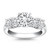 Five Stone Diamond Trellis Engagement Ring in 14K White Gold | 0.90 Cttw