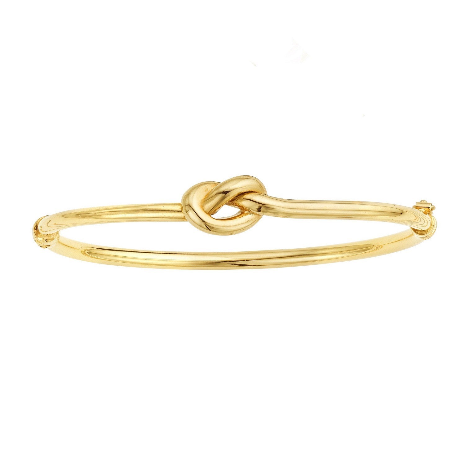Polished Knot Bangle Bracelet in 14K Yellow Gold
