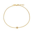 14K Yellow Gold Solo Diamond Bracelet