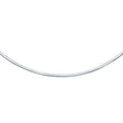 Classic Omega Chain Necklace in 14K White Gold | 3.00mm